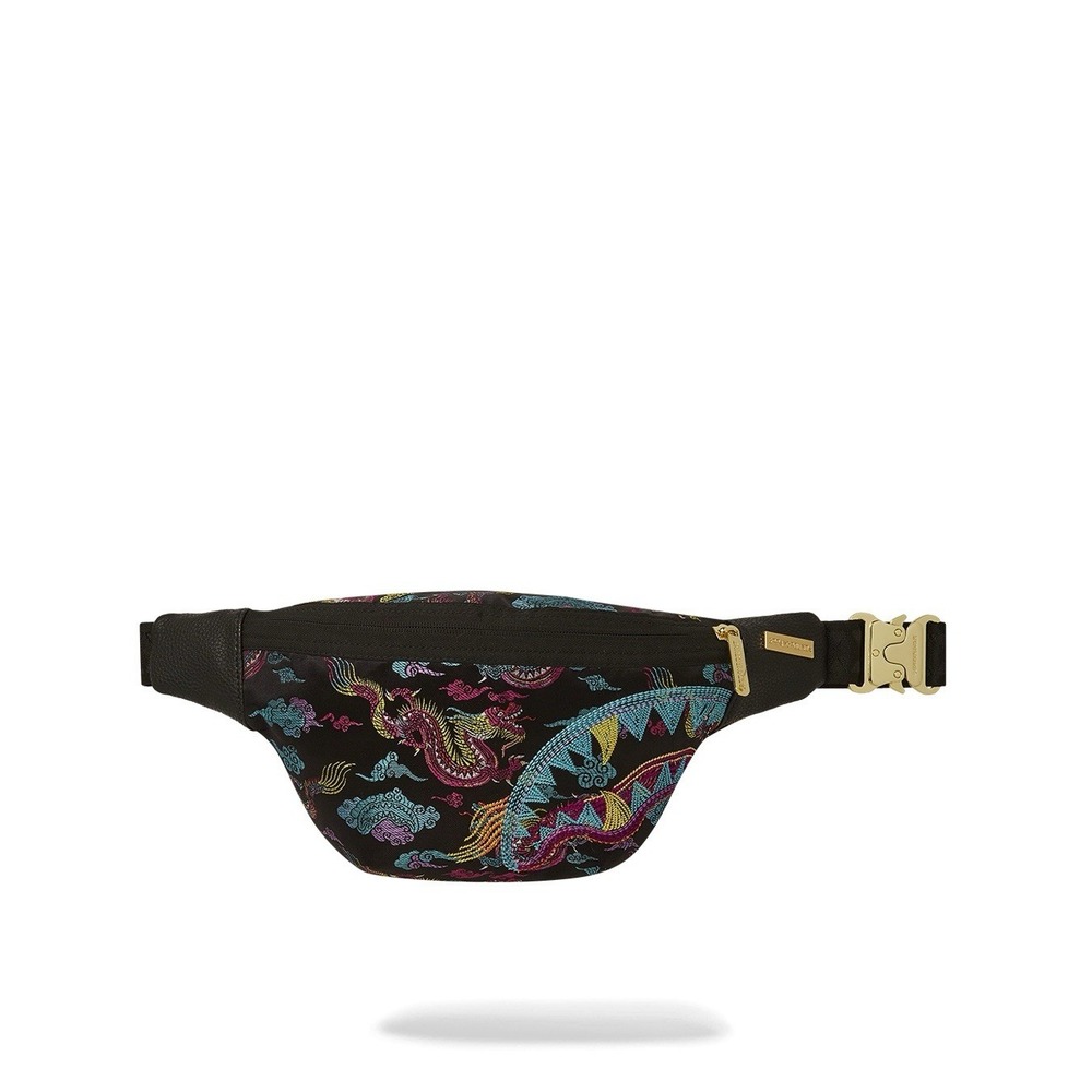 Sprayground Embroidered Dragons Savvy Crossbody Limited Edition Streetwear